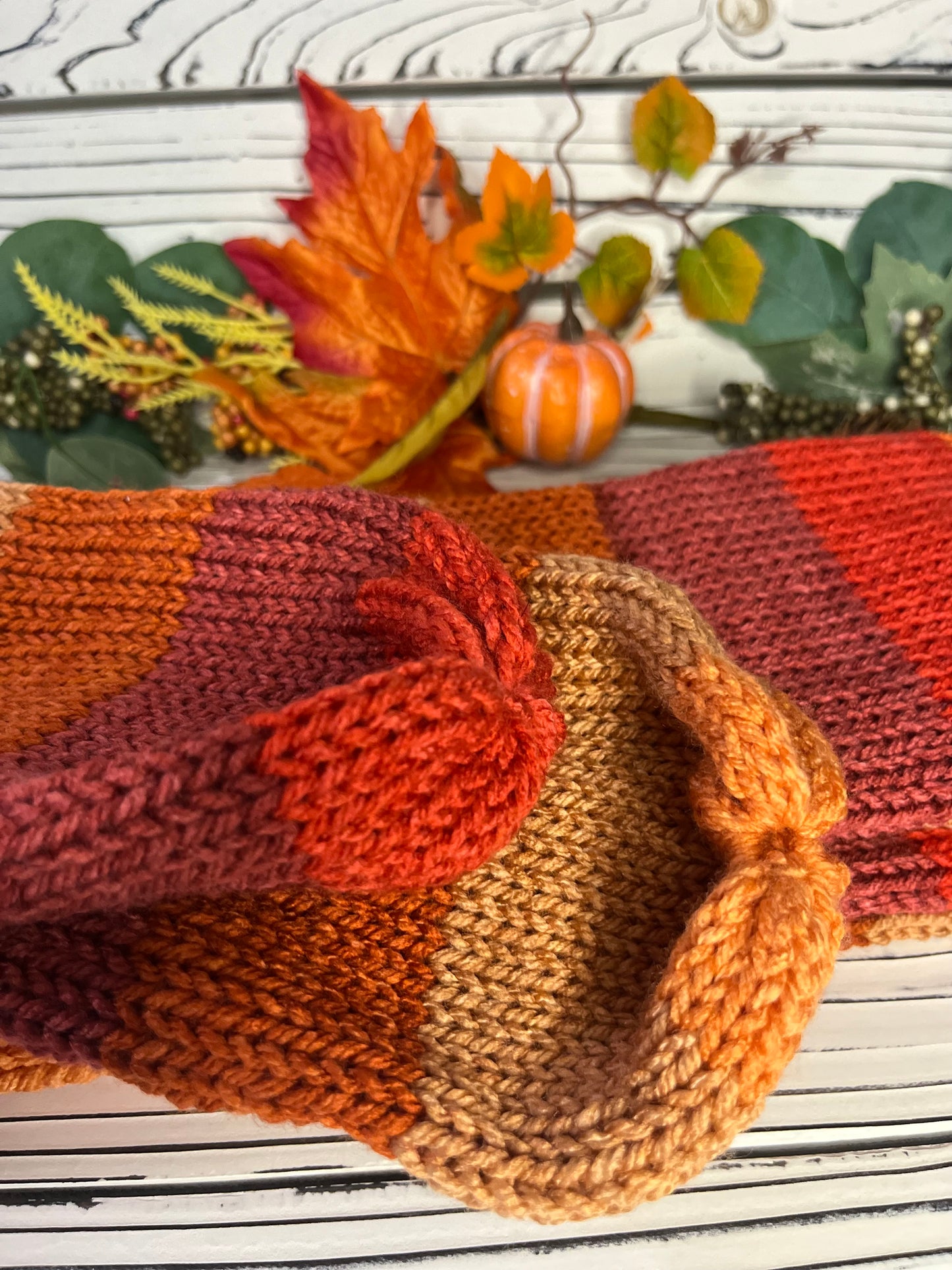 Pumpkin Spice Cinnamon Scarf