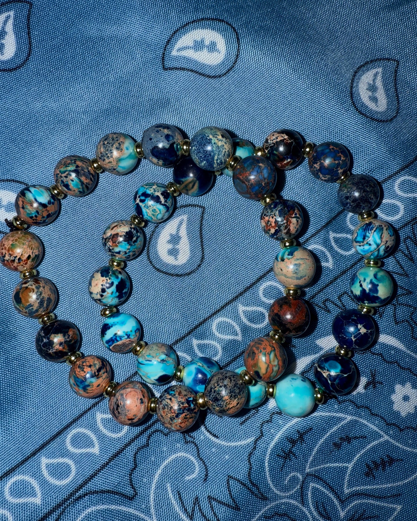 Aqua Gem Stone Bracelet