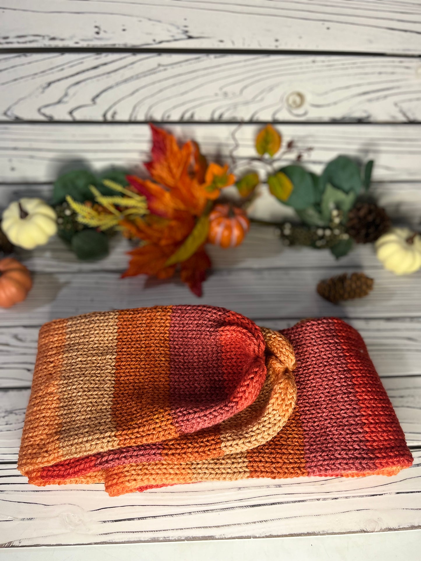 Pumpkin Spice Cinnamon Scarf