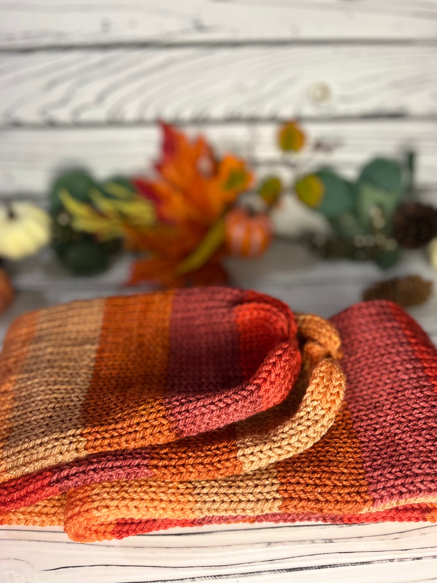 Pumpkin Spice Cinnamon Scarf